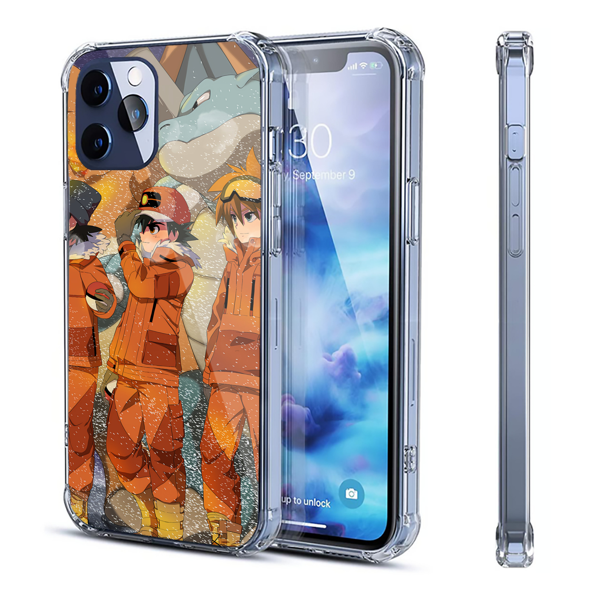 （画像用） ポケットモンスター Pokémon 【iPhone 12シリーズ対応】透明スマホケース（クリアソフトケース）